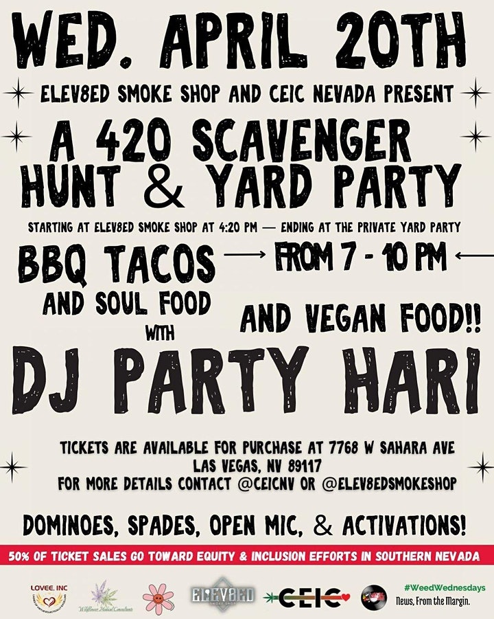 420 Scavenger Hunt & Yard Party Las Vegas PotGuide